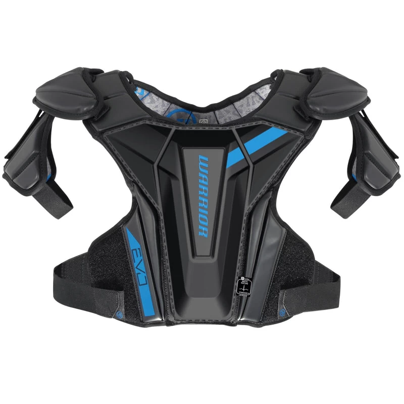 Warrior EVO Lacrosse Shoulder Pads - Black