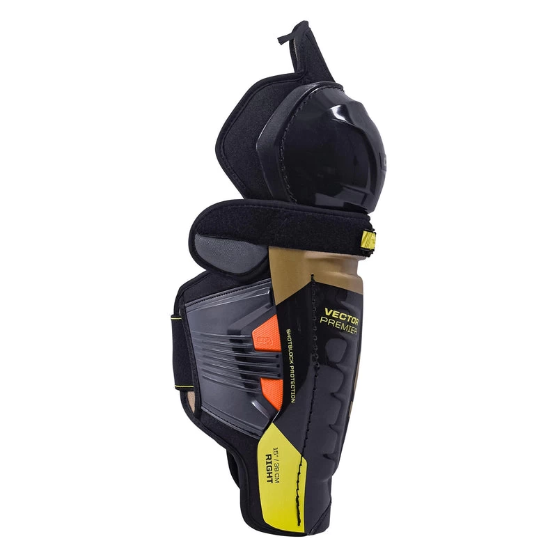 CCM Tacks Vector Premier Junior Hockey Shin Guards - Source Exclusive (2022) - Image 2