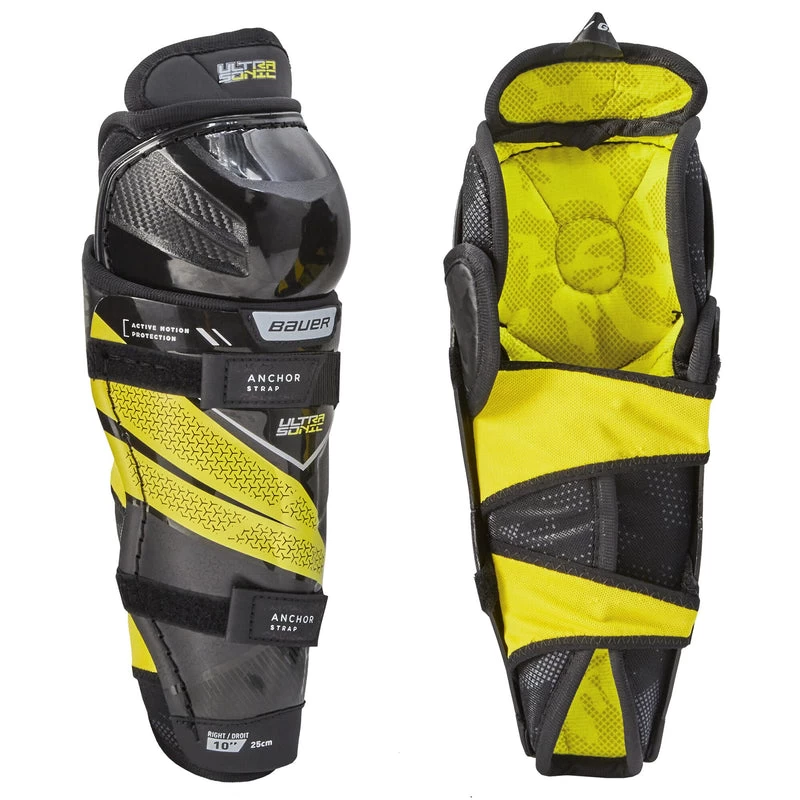 Bauer Supreme Ultrasonic Youth Hockey Shin Guards (2021) - Image 2
