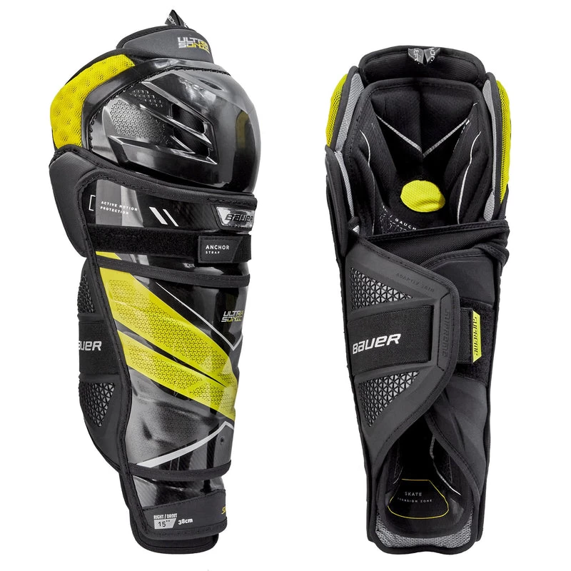 Bauer Supreme Ultrasonic Intermediate Hockey Shin Guards (2021) - Image 2