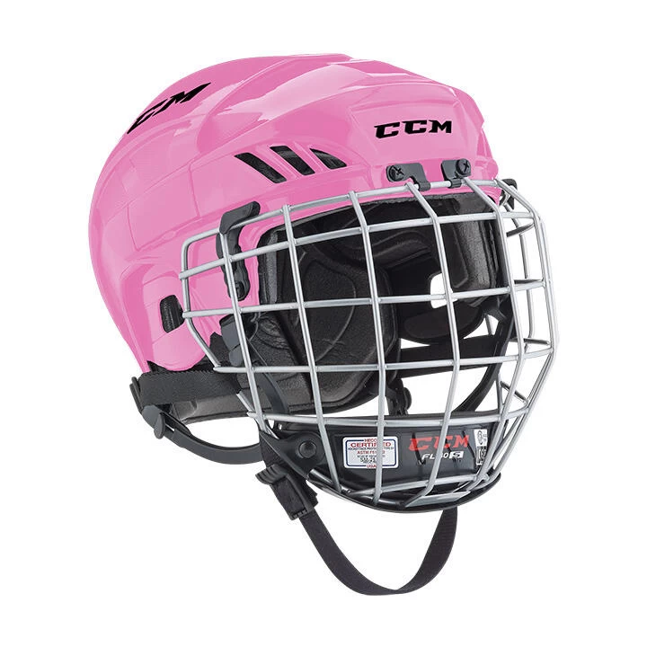 CCM Fitlite FL40 Senior Hockey Helmet Combo - Image 2