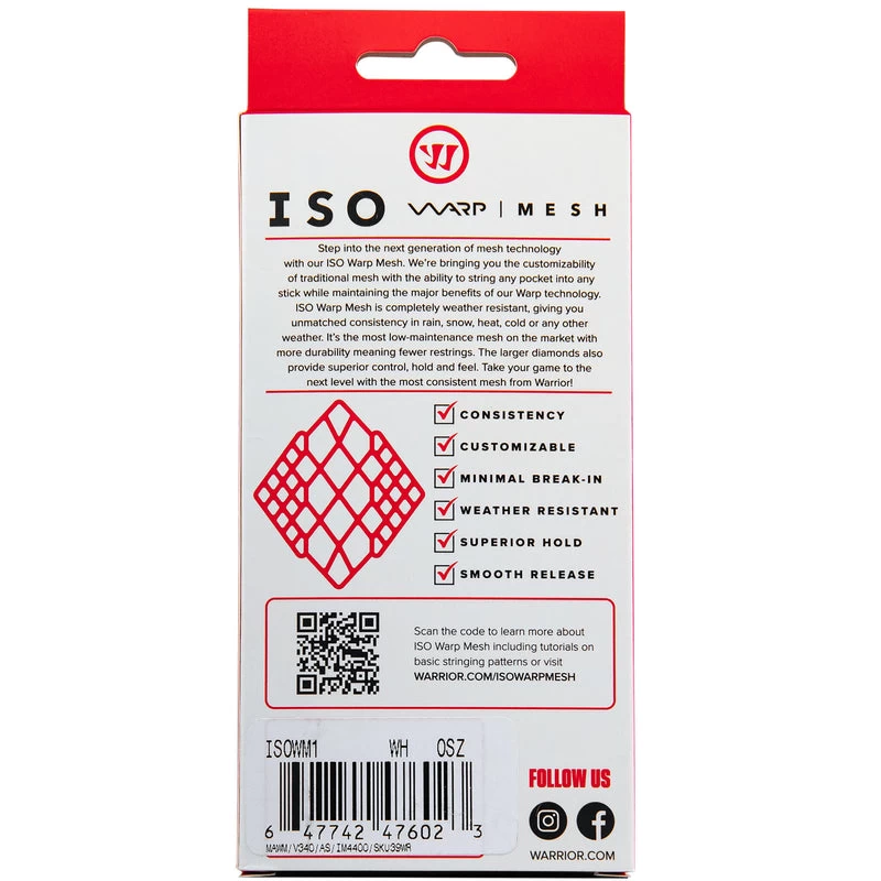 Warrior ISO Warp Lacrosse Mesh - Image 2