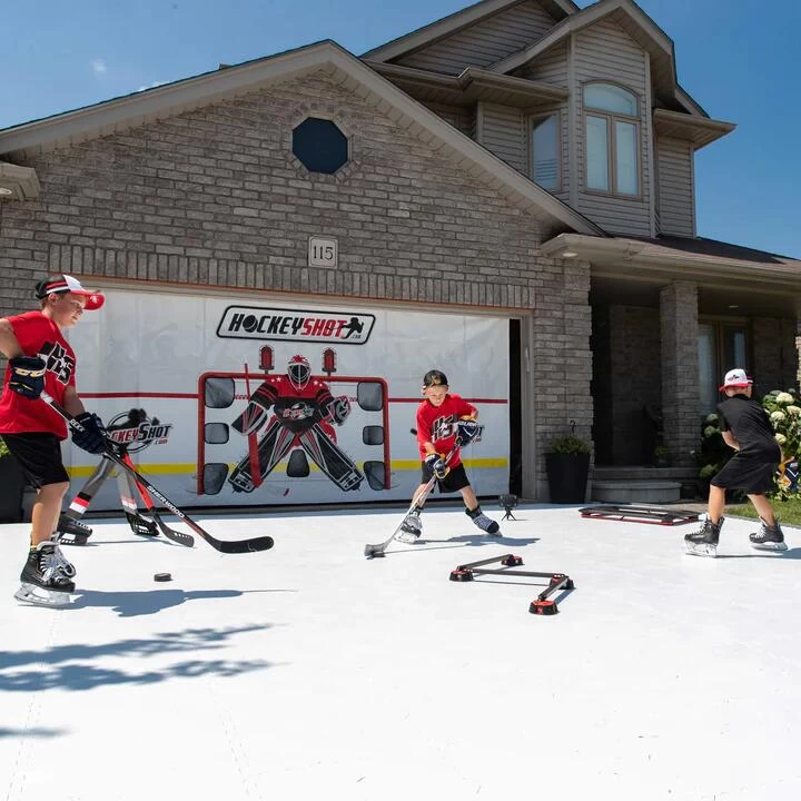 HockeyShot Synthetic Ice Revolution Tiles (10 Pack) - 18" X 18" - Image 3